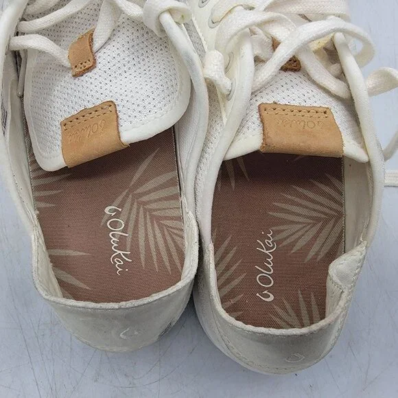 Olukai Pehuea Li Womens Size 7 White Mesh Casual Sneakers Shoes 20379-4R4R - Picture 6 of 13